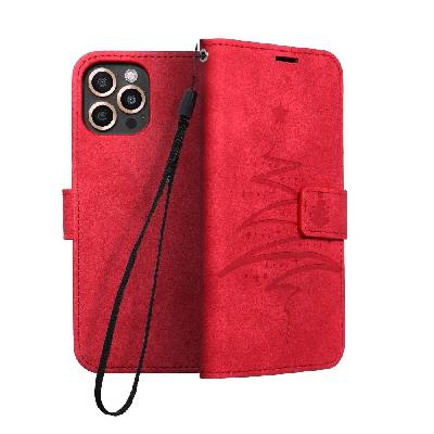 Forcell MEZZO Book puzdro pre SAMSUNG Galaxy S20 FE / S20 FE 5G christmas tree red
