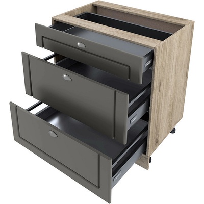 ИРИМ Долен кухненски шкаф Сити АРФ-Цимент мат-06-55 80 см