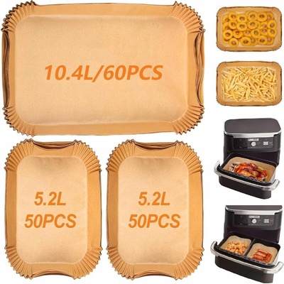 Papír na pečení Organizér do fritézy Airfryer Ninja 10.4L 5.2L 160ks
