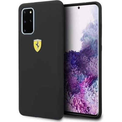 Ferrari Калъф Ferrari SF Silicone за Samsung Galaxy S20 Plus, Black (3700740473368)
