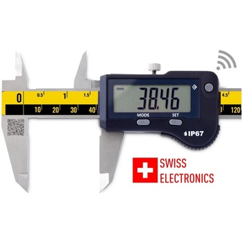Microtech Дигитален шублер с кръгъл дълбокомер Microtech WIRELESS SwissMet, IP67 - 150 мм, 0, 01 мм (141072192R)
