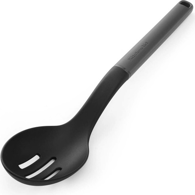 Lžíce na vaření KitchenAid Classic Collection 34 cm děrovaná šedá KHA004OHCHGG