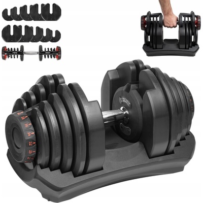 Rebel Litinové nastavitelné jednoručky 1 x 40 kg
