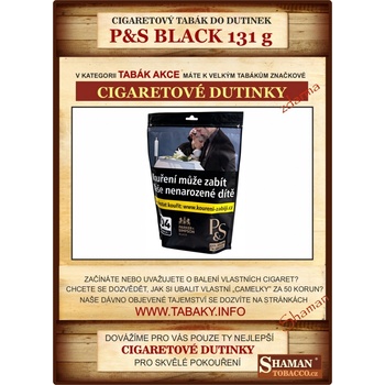 P&S Black cigaretový tabák 131 g