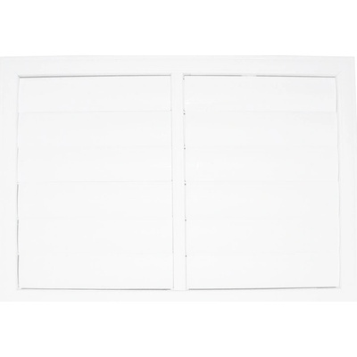 Dalap 140 bez příruby se samotížnou žaluzií 514x303 mm bílá Plastová
