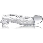SCALA Size Matters Clear Extender Curved Прозрачен извит пенис ръкав-удължител (P21877)