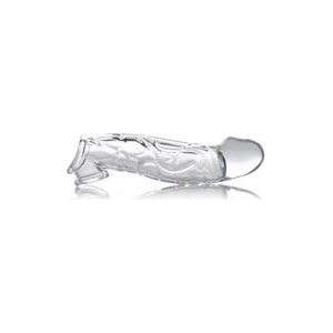 SCALA Size Matters Clear Extender Curved Прозрачен извит пенис ръкав-удължител (P21877)