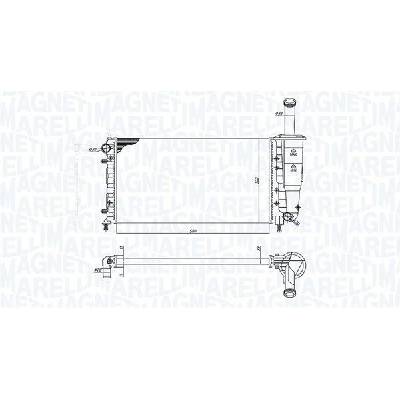 Chladič, chlazení motoru MAGNETI MARELLI 350213196000