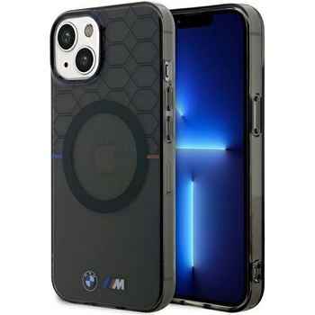 BMW Кейс BMW BMHMP14MHGPK за iPhone 14 Plus 6.7"", сив / сив, Pattern MagSafe (BMW000602-0)