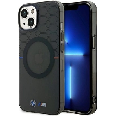 BMW Кейс BMW BMHMP14MHGPK за iPhone 14 Plus 6.7"", сив / сив, Pattern MagSafe (BMW000602-0)