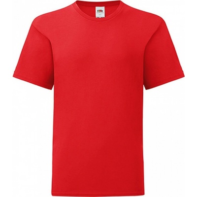 Fruit Of The Loom slimfit tričko Iconic 150 g m červená