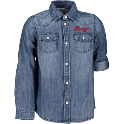 Guess jeans Детска риза с дълъг ръкав guess jeans, Цвят Син (l3bh00d4ue0_blmelc)
