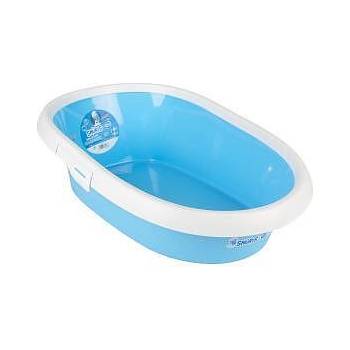 Duvo Plus Smurfs - Пластмасова котешка тоалетна с борд, 58x39x17 см