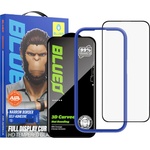 Blueo Протектор за iPhone 16 Pro Max - 3D HD Full Display Curved Edge HD Glass - черен