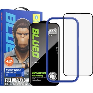 Blueo Протектор за iPhone 16 Pro Max - 3D HD Full Display Curved Edge HD Glass - черен
