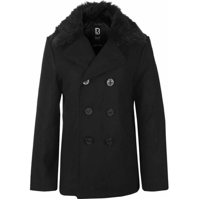 Brandit kabát pánský Fur Collar Pea 3148 black – Zboží Dáma