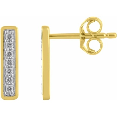 Eppi Zlaté náušnice s diamanmi Lena E49535
