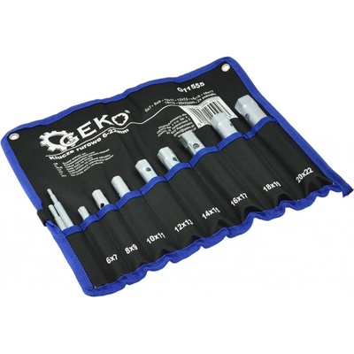 Klíče trubkové, sada 8ks, 6-22mm, Geko G11555