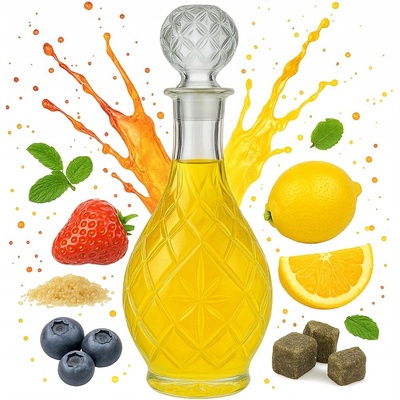 Skleněná karafa PINA 900 ml na Likéry , alkohol, Dárek skleněná láhev 0,9 l