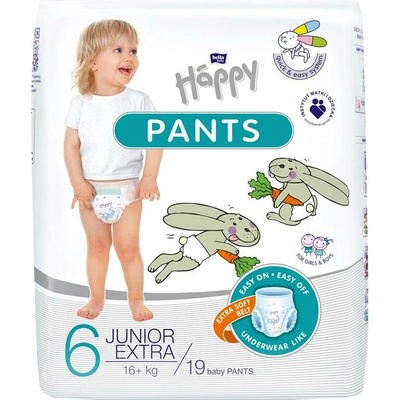 Bella Happy Pants 6 Junior Extra 16+ kg 19 ks