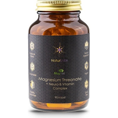 NaturLabs Hořčík Magtein Treonát + Neuro-B Vitamin Komplex 90 kapsúl