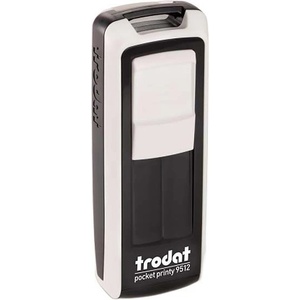 TRODAT Печат TRODAT Pocket Printy 9512 джобен бял корпус черен тампон 9512FE/F (9512FE/F)