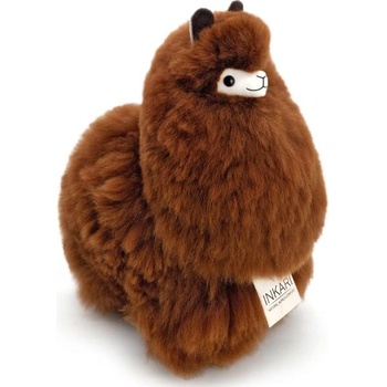 Inkari Inkari Плюшена играчка Алпака Средна Орех 32см