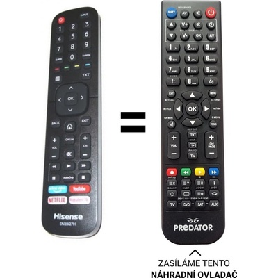 Dálkový ovladač Predátor Hisense EN2BI27H, 43AE7010F