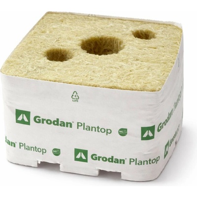 Grodan Plantop 100x100x65 mm, pěstební kostka 3 díry