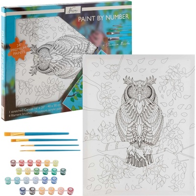 Grafix Malování podle čísel Sova