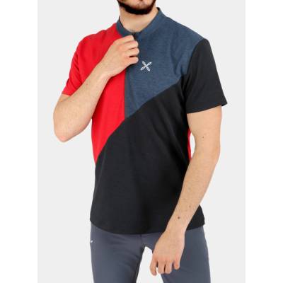 Montura Vertical Block Zip T-shirt red/powder blue