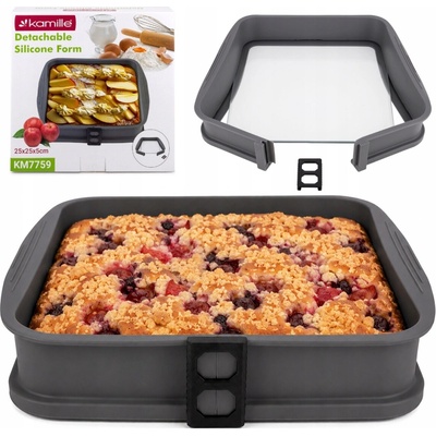Kamille Silikonová forma se skleněným dnem 25 cm
