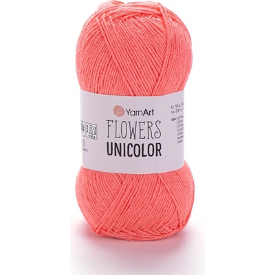 Yarn Art Flowers Unicolor 736 neon oranžověrůžová