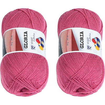 Bellatex SET 2 ks - Příze GLORIA Růžová 50g / 305 m