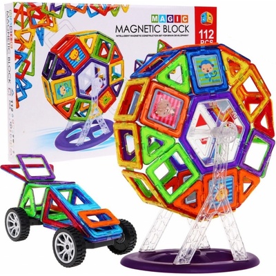 mamido Magnetická stavebnice 112 ks