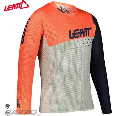 Leatt JUNIOR MTB Gravity 4.0 Coral oranžová/granátová/bílá