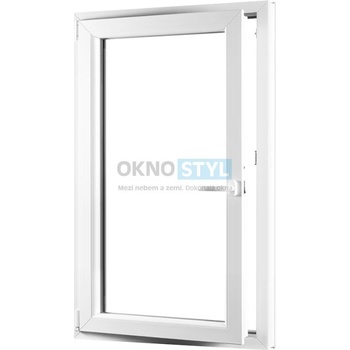 Oknostyl Jednokřídlé plastové okno PREMIUM otvíravo-sklopné levé 800 x 1400 mm barva Bílá