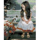 Zuty Maľovanie podľa čísel DIEVČATKO S MAČIČKOU