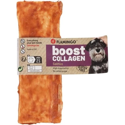 FLAMINGO Boost Collagen Salmon plátek 15 x 4,5 cm 1 ks 30 g