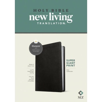 Image 1 of NLT Super Giant Print Bible, Filament Enabled Edition (Red Letter, Leatherlike, Black) | Tyndale