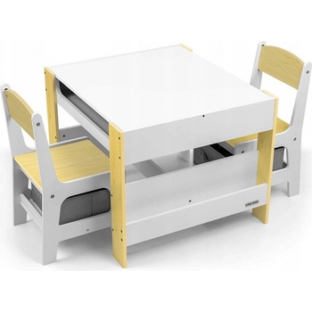 Milly Mally dětská sada stolečku a židliček Sven natural