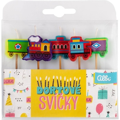Albi Sada dortových svíček Vláčky – Zboží Dáma