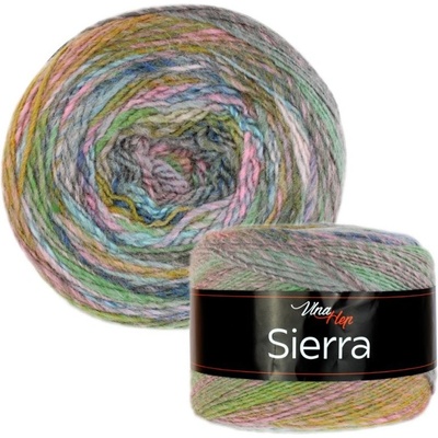 Vlna-hep Příze Sierra Color 7208 světlý barevný melír