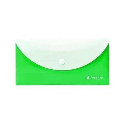 Obal na patent, 250x140 mm, PP, s dvomi vreckami, PANTA PLAST, neónovo zelená