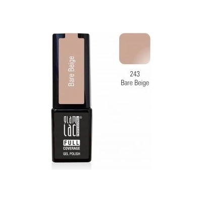 GlamLac Gel lak hnědý 243 Bare Beige 6ml