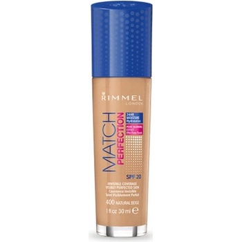 Rimmel Match Perfection SPF20 make-up Make-up 400 Natural Beige 30 ml