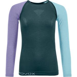 Ortovox Дамско мериносово термобельо Ortovox Women's 120 Comp Light Long Sleeve Merino base layer - Dark Arctic Grey - размер XS (115-0991-0711)