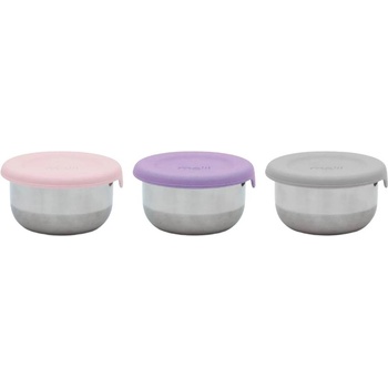 Melii Комплект купички с капак Melii - Pink, purple & grey, 3 броя (ML23910)
