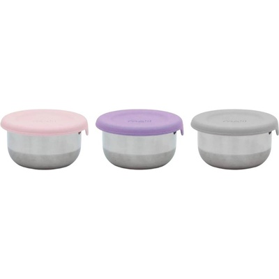 Melii Комплект купички с капак Melii - Pink, purple & grey, 3 броя (ML23910)