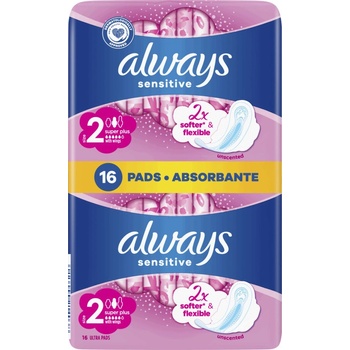 Always Ulra Sensitive Long hygienické vložky 16 ks